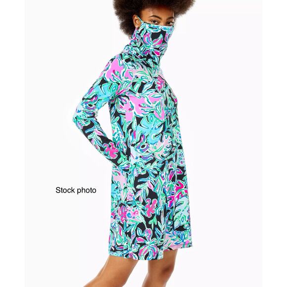 Lilly Pulitzer Lilshield UPF 50 Chillylilly Lets Go Wild Medium Dress W/ Pockets - Picture 11 of 11